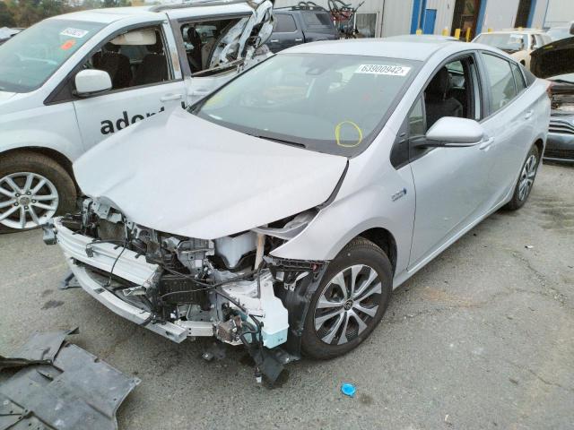 JTDKAMFP9M3189687 - 2021 TOYOTA PRIUS PRIM Silber Foto 2