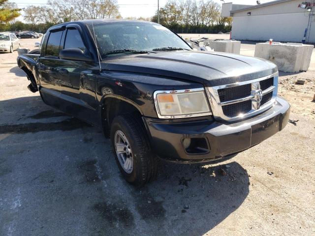 1D7HW48NX8S574393 - 2008 DODGE DAKOTA QUA BLACK photo 1