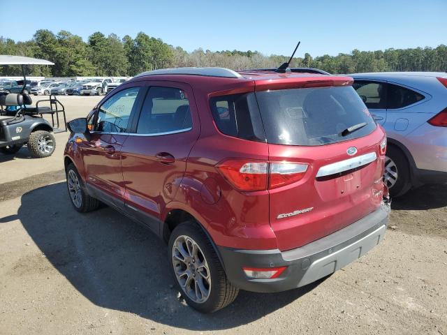 MAJ6P1WL1JC162125 - 2018 FORD ECOSPORT T MAROON photo 3