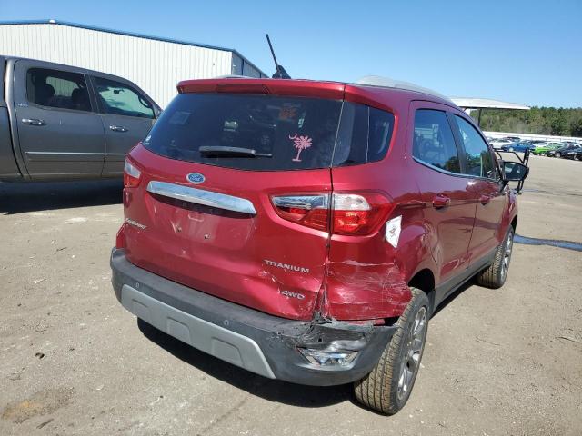 MAJ6P1WL1JC162125 - 2018 FORD ECOSPORT T MAROON photo 4