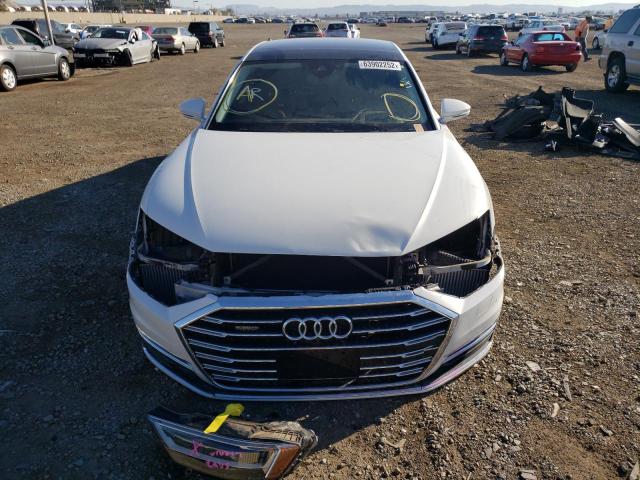 WAU8DAF86KN010187 - 2019 AUDI A8 L WHITE photo 9