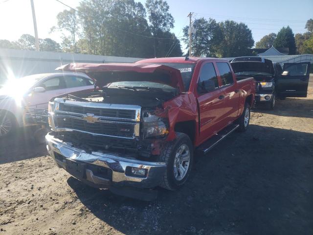 3GCUKREC2EG313153 - 2014 CHEVROLET SILVER1500 RED photo 2