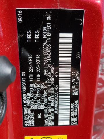 JTJYARBZ5H2051457 - 2017 LEXUS NX 200T BA RED photo 10