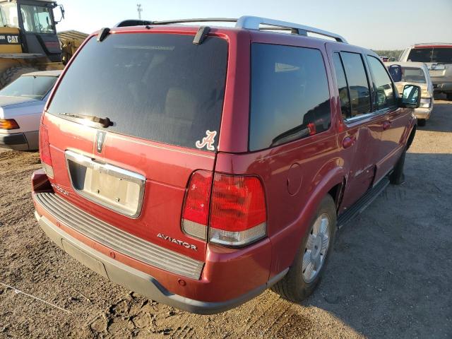 5LMEU68H25ZJ16528 - 2005 LINCOLN AVIATOR 勃艮第红 照片 4