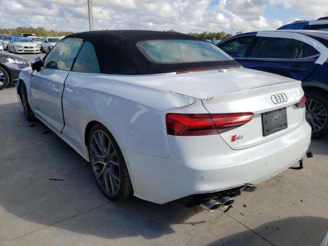 WAUY4GF59MN002175 - 2021 AUDI S5 PRESTIG WHITE photo 3