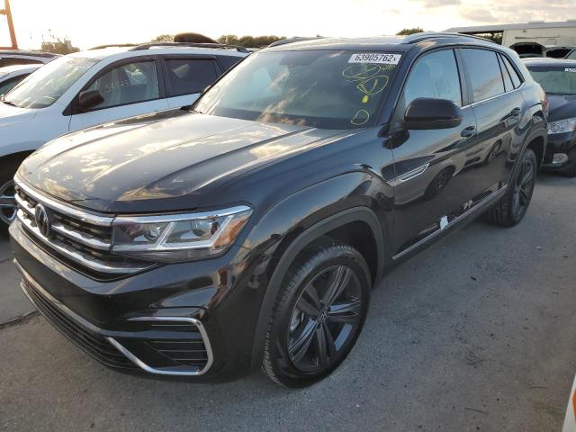 1V2PE2CA7MC225700 - 2021 VOLKSWAGEN ATLAS CROS Черный фото 2