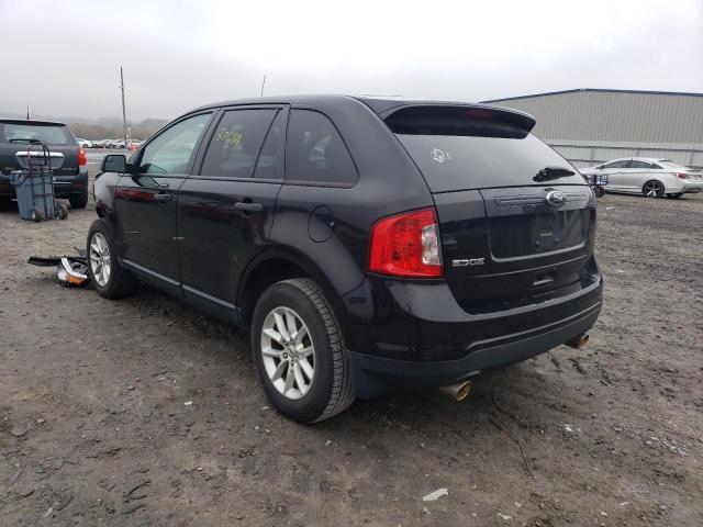 2FMDK3GC2EBA85504 - 2014 FORD EDGE SE BLACK photo 3