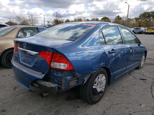 19XFA1F31BE032156 - 2011 HONDA CIVIC VP BLUE photo 4