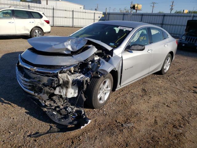 1G1ZB5ST6LF002707 - 2020 CHEVROLET MALIBU LS SILVER photo 2