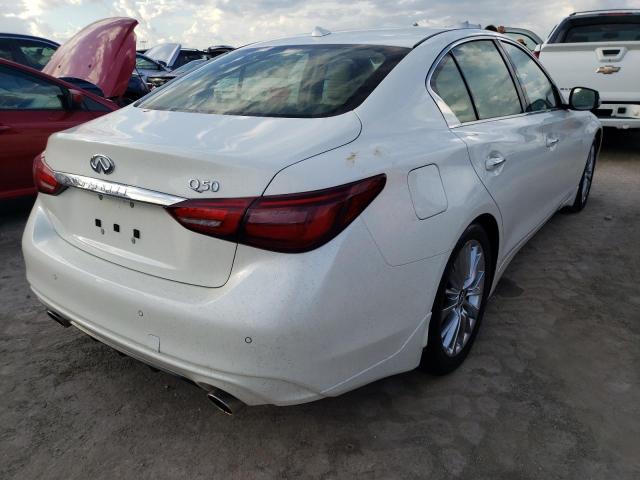 JN1EV7BP1MM704039 - 2021 INFINITI Q50 LUXE WHITE photo 4