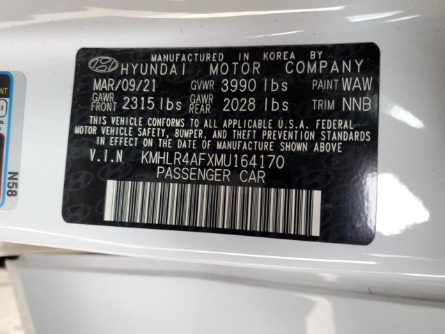 KMHLR4AFXMU164170 - 2021 HYUNDAI ELANTRA N WHITE photo 10