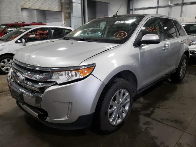 2FMDK4KC7BBB51764 - 2011 FORD EDGE LIMIT SILVER photo 2