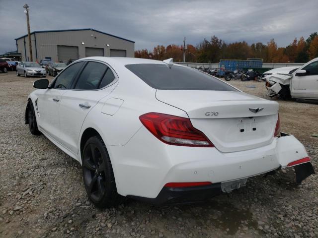 KMTG34LA6LU060252 - 2020 GENESIS G70 ELITE WHITE photo 3