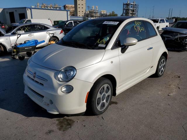 3C3CFFGE6ET172628 - 2014 FIAT 500 ELECTR WHITE photo 2