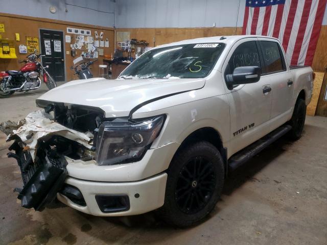 1N6AA1E59KN534967 - 2019 NISSAN TITAN SV WHITE photo 2