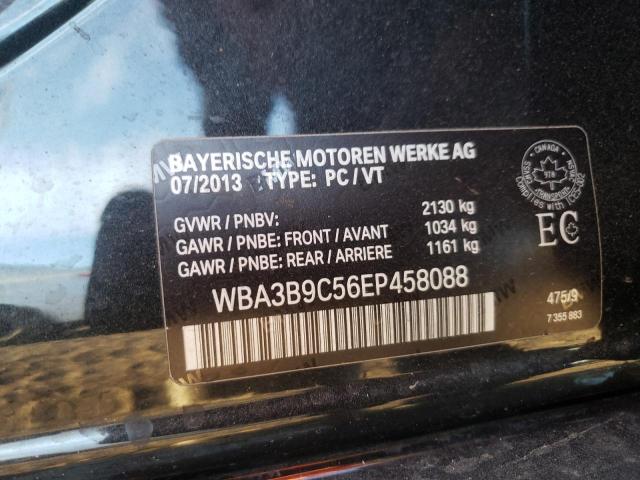 WBA3B9C56EP458088 - 2014 BMW 335 XI BLACK photo 10
