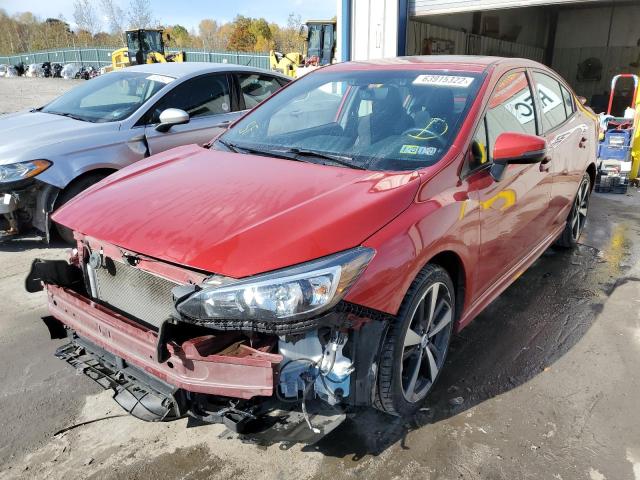 4S3GKAM60H3614439 - 2017 SUBARU IMPREZA SP RED photo 2