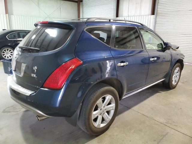 JN8AZ08T86W423119 - 2006 NISSAN MURANO SL BLUE photo 4