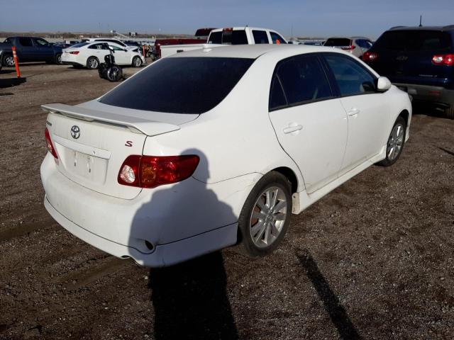 2T1BU4EEXAC466910 - 2010 TOYOTA CORROLLA WHITE photo 4