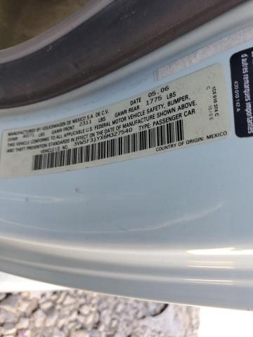 3VWSF31YX6M327540 - 2006 VOLKSWAGEN NEW BEETLE 蓝色 照片 10