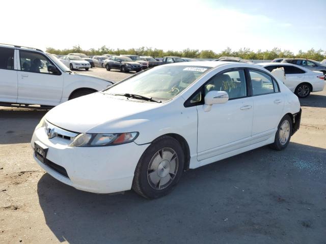 JHMFA36286S000406 - 2006 HONDA CIVIC HYBR WHITE photo 2