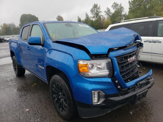 1GTG6CEN0M1205885 - 2021 GMC CANYON ELE BLUE photo 1