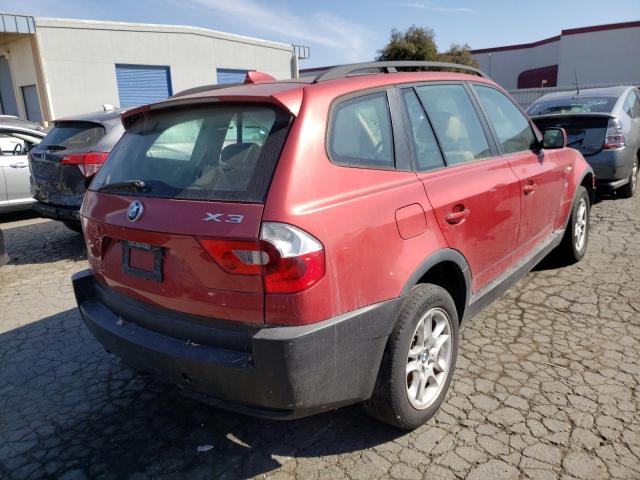 WBXPA73434WC44754 - 2004 BMW X3 2.5I BROWN photo 4