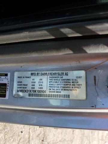 WMEEK31X78K100904 - 2008 SMART FORTWO PAS 蓝色 照片 10