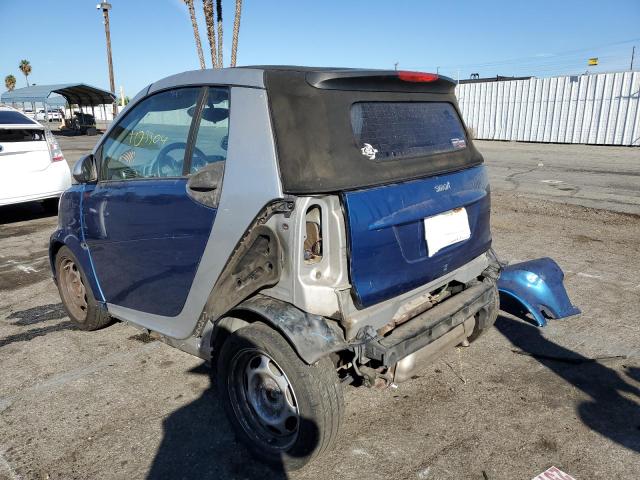 WMEEK31X78K100904 - 2008 SMART FORTWO PAS 蓝色 照片 3