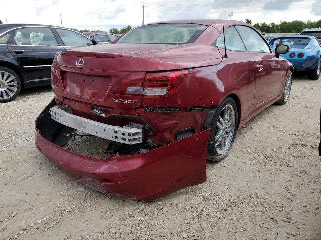 JTHFF2C25A2506722 - 2010 LEXUS IS 250 BURGUNDY photo 4