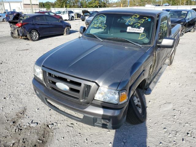 1FTYR44U47PA96942 - 2007 FORD RANGER SUP GRAY photo 2