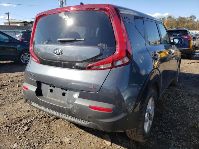 KNDJ23AU4L7730748 - 2020 KIA SOUL LX GRAY photo 4