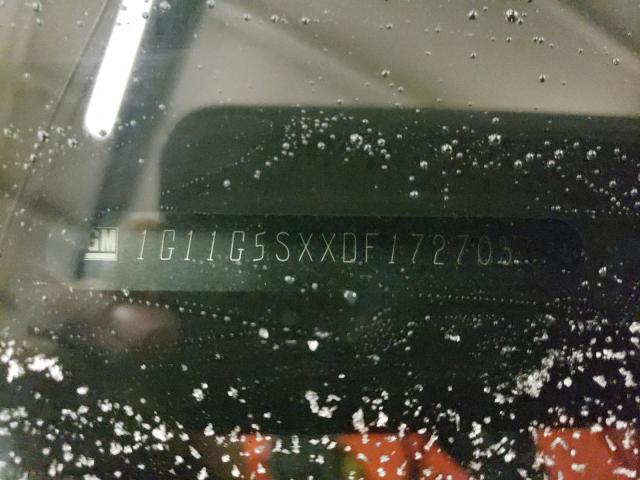 1G11G5SXXDF172703 - 2013 CHEVROLET MALIBU 3LT შავი ფოტო 10