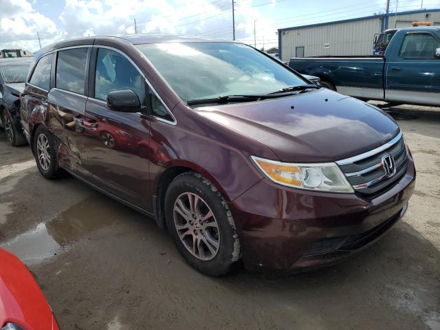 5FNRL5H65DB064353 - 2013 HONDA ODYSSEY EX BURGUNDY photo 1