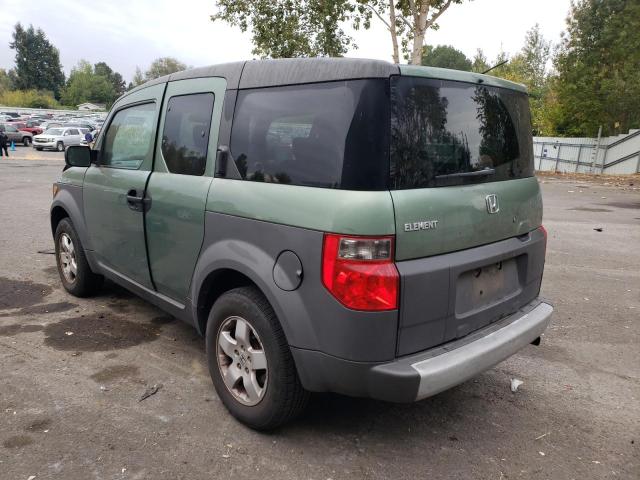 5J6YH286X4L027897 - 2004 HONDA ELEMENT EX GREEN photo 3