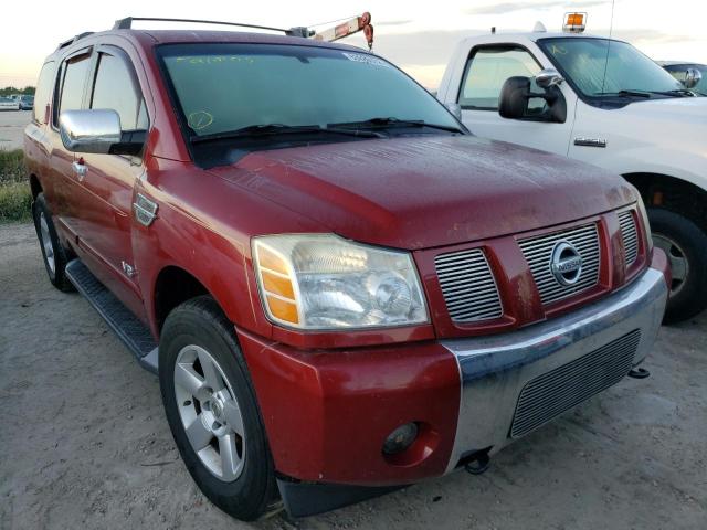 5N1AA08B75N739668 - 2005 NISSAN ARMADA SE MAROON photo 1