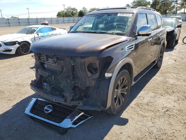 JN8AY2NF3H9302190 - 2017 NISSAN ARMADA PLA BROWN photo 2