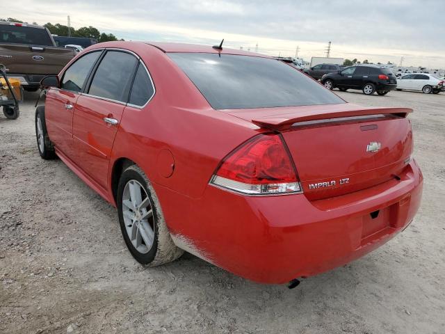 2G1WC5E3XD1151478 - 2013 CHEVROLET IMPALA LTZ RED photo 3