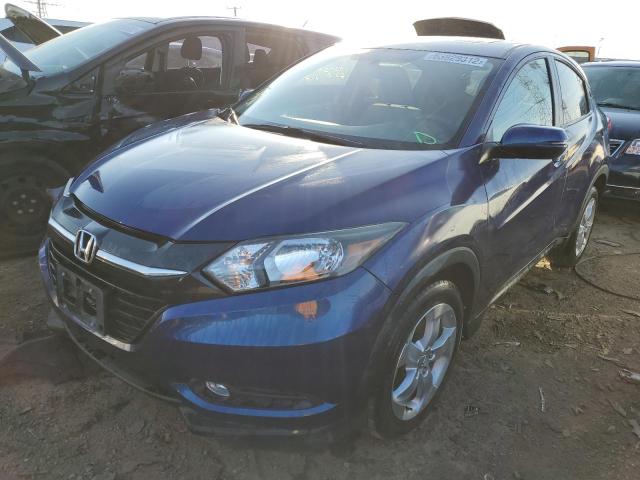 3CZRU6H58GM716810 - 2016 HONDA HR-V EX BLUE photo 2