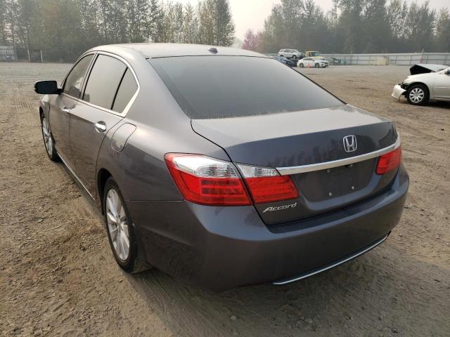 1HGCR2F8XFA067916 - 2015 HONDA ACCORD EXL GRAY photo 3