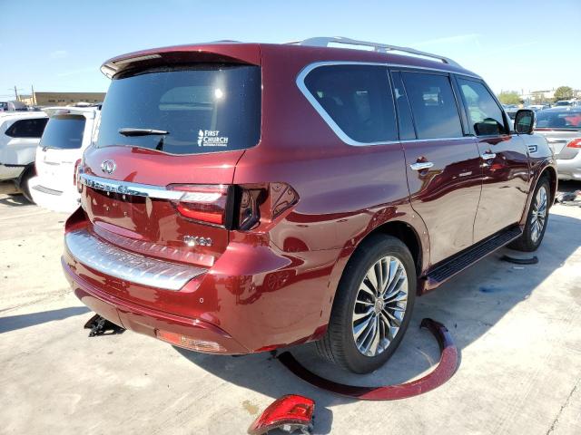 JN8AZ2NFXL9700566 - 2020 INFINITI QX80 LUXE MAROON photo 4