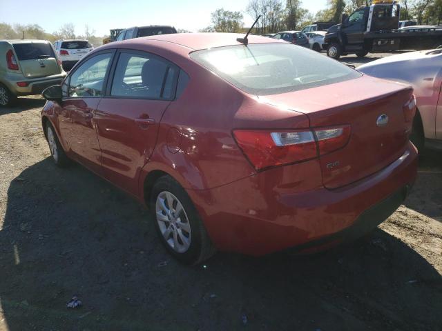 KNADN4A31D6214501 - 2013 KIA RIO EX RED photo 3