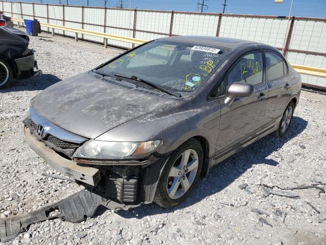 2HGFA1F6XAH024135 - 2010 HONDA CIVIC LX-S بني صورة 2