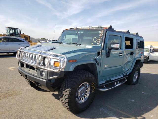 5GRGN23U77H102383 - 2007 HUMMER H2 TURQUOISE photo 2