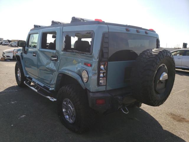 5GRGN23U77H102383 - 2007 HUMMER H2 TURQUOISE photo 3