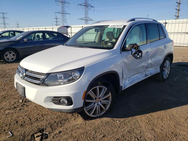 WVGAV3AXXEW598357 - 2014 VOLKSWAGEN TIGUAN WHITE photo 2