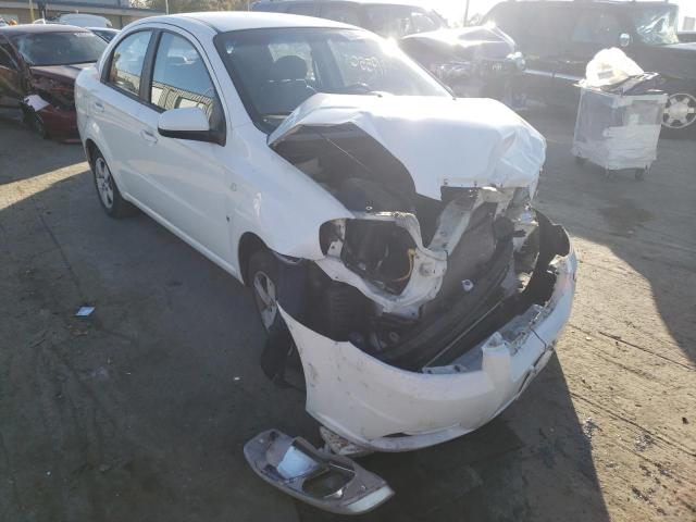 KL1TD56677B174227 - 2007 CHEVROLET AVEO BASE WHITE photo 1