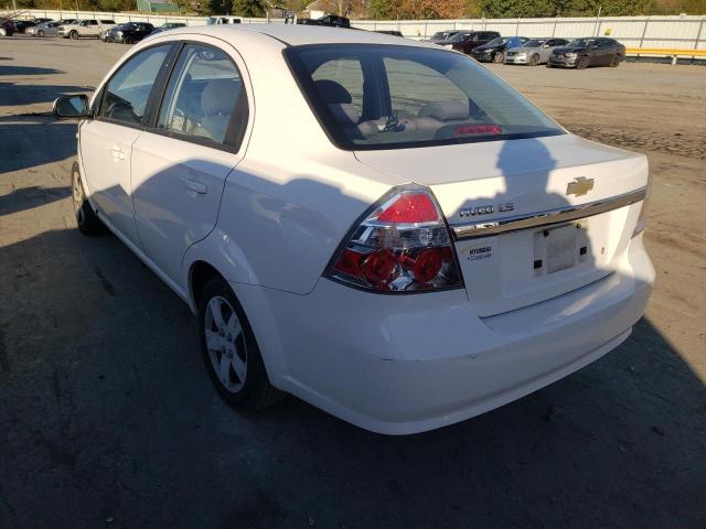 KL1TD56677B174227 - 2007 CHEVROLET AVEO BASE WHITE photo 3