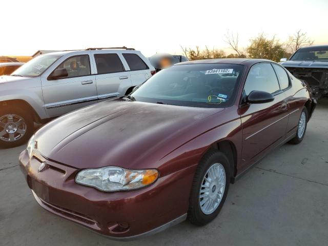 2G1WW12E619140531 - 2001 CHEVROLET MONTE CARL 勃艮第红 照片 2