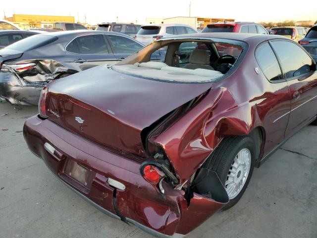 2G1WW12E619140531 - 2001 CHEVROLET MONTE CARL 勃艮第红 照片 9